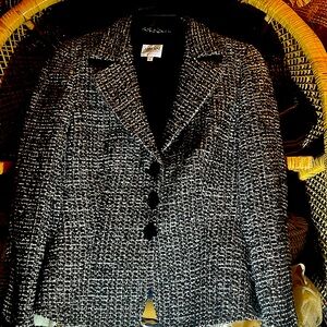 Armani Collezioni Tweed Wool Blazer